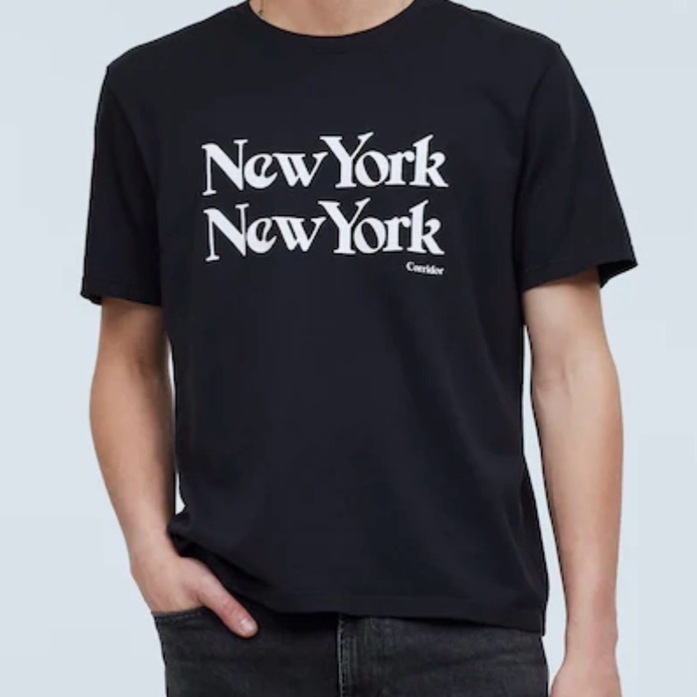 SOLD
Corridor NYC “New York New York” Graphic Tee Medium Pima Cotton Black - Picture 2 of 5